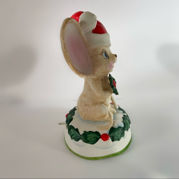 Herman & Anderson Inc vintage 70’s ceramic mouse Christmas music machine decor - Picture 4 of 5